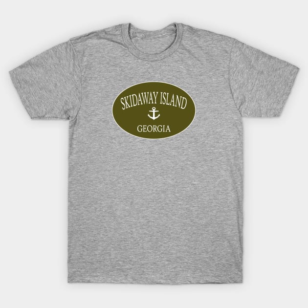 Skidaway Island Georgia Sea Islands Anchor Green T-Shirt by TGKelly